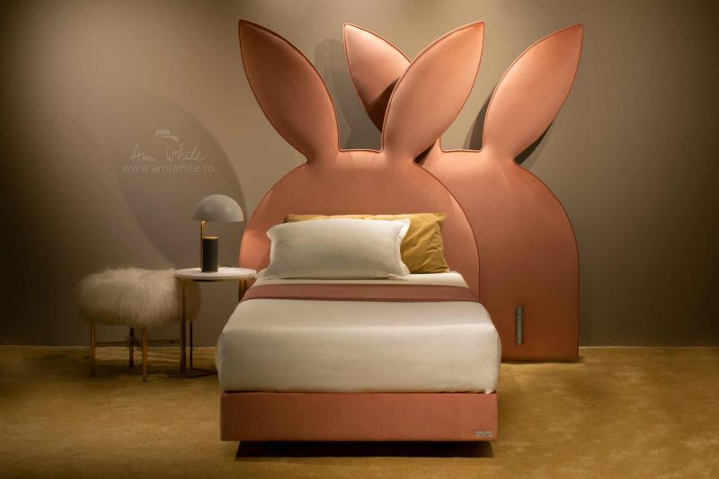 Pat tapițat BoxSpring BUNNIES 