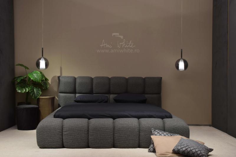 Pat tapițat BoxSpring GRAY OMMH