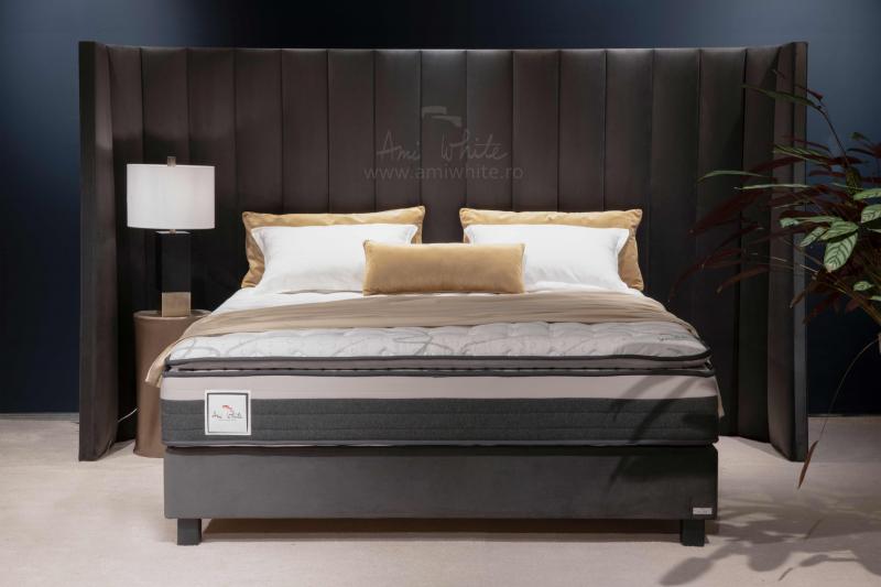 Pat tapițat BoxSpring LINES DONN