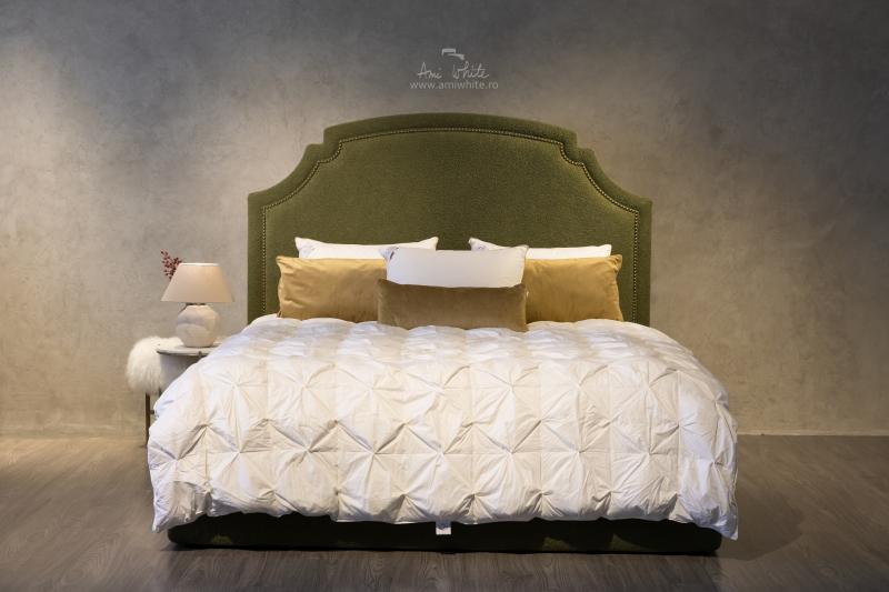 Pat tapițat BoxSpring NATURE BOSTON