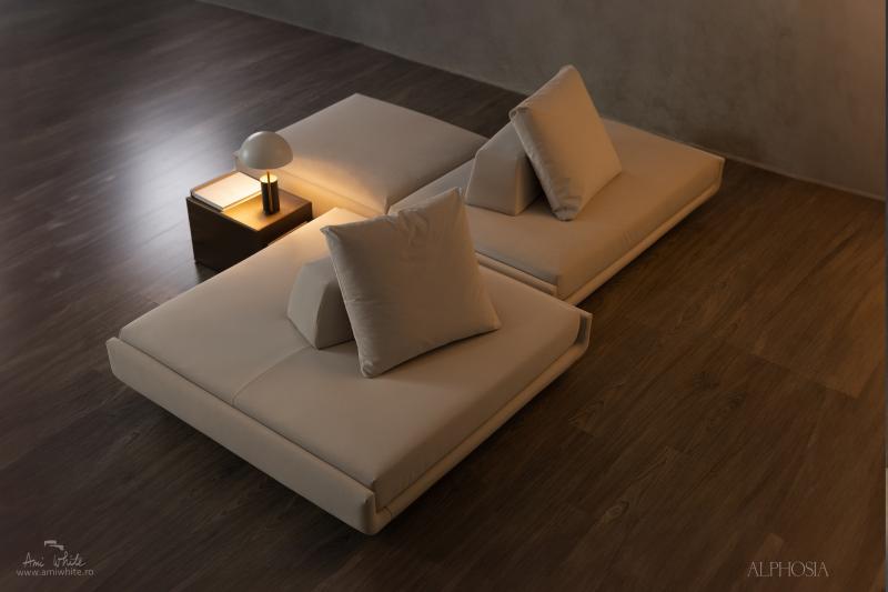 Pat tapițat BoxSpring ALPHOSIA