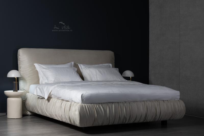 Pat tapițat BoxSpring WAVY