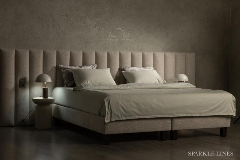Pat tapițat BoxSpring SPARKLE LINES