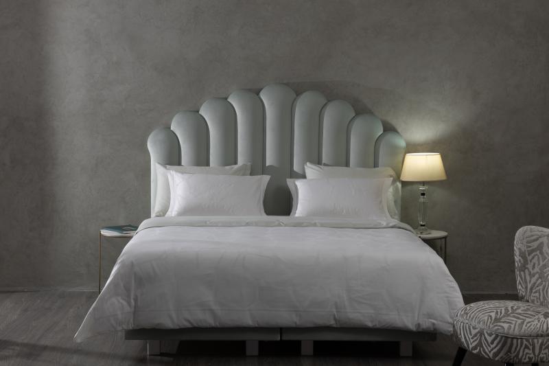 Pat tapițat BoxSpring AQUATIC PEARL 