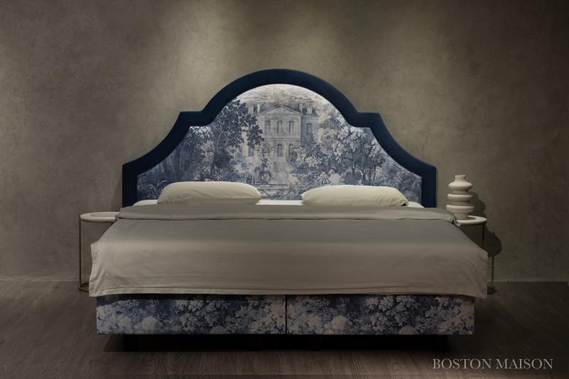 Pat tapițat BoxSpring BOSTON MAISON