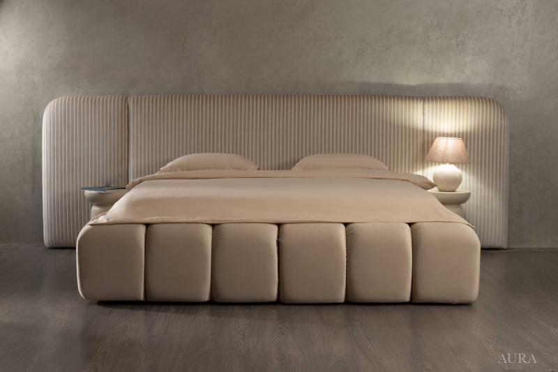 Pat tapițat BoxSpring AURA
